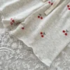 Girl Cherry Print Top & Shorts Set