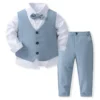 Striped Vest Formal Set