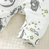 S79055fd91fd74b22b9f7c479ae983fd3Y.webp Elephant Embroidered Romper & Hat Set